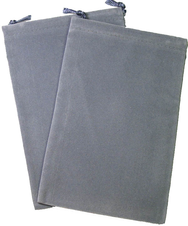 Cloth Dice Bag: Small Gray
